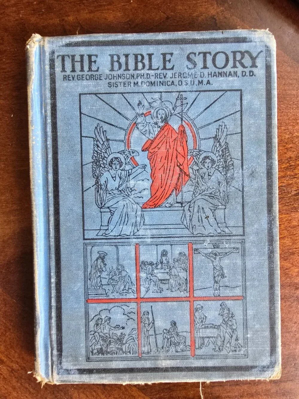 Vintage The Bible Story 1931 Catholic School Textbook Benziger Brothers Johnson